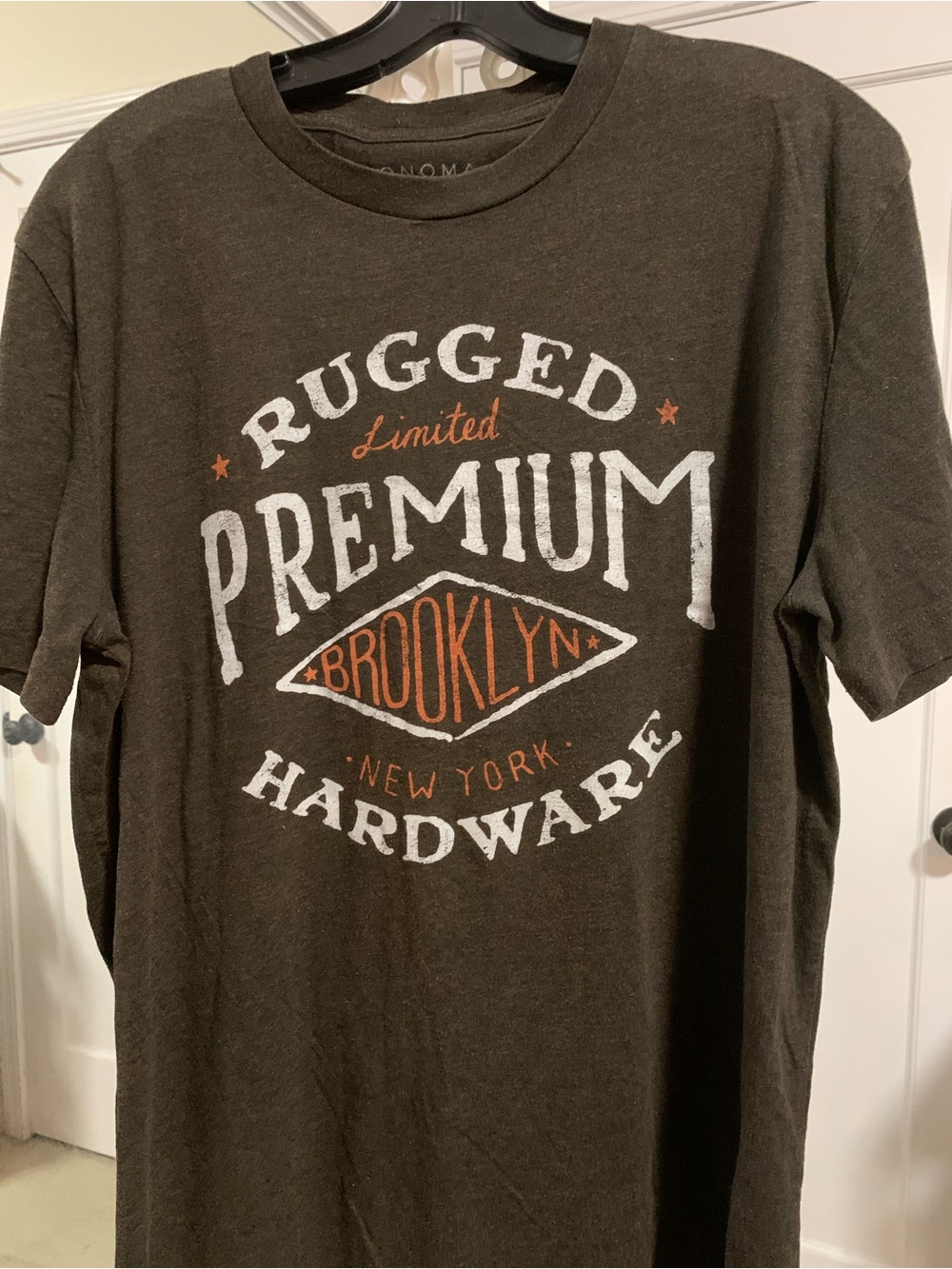 Rugged Premium Brooklyn Hardware Men's T-Shirt by Sonoma Life+Style Dark Brown